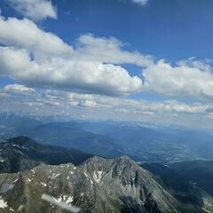 Flugwegposition um 14:14:51: Aufgenommen in der Nähe von Mühlbach, Autonome Provinz Bozen - Südtirol, Italien in 3145 Meter